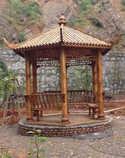 長沙防腐木涼亭 長沙防腐木涼亭